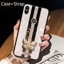 Load image into Gallery viewer, Luxury Creative Mirror Fashion 3D Inlaid butterfly Phone